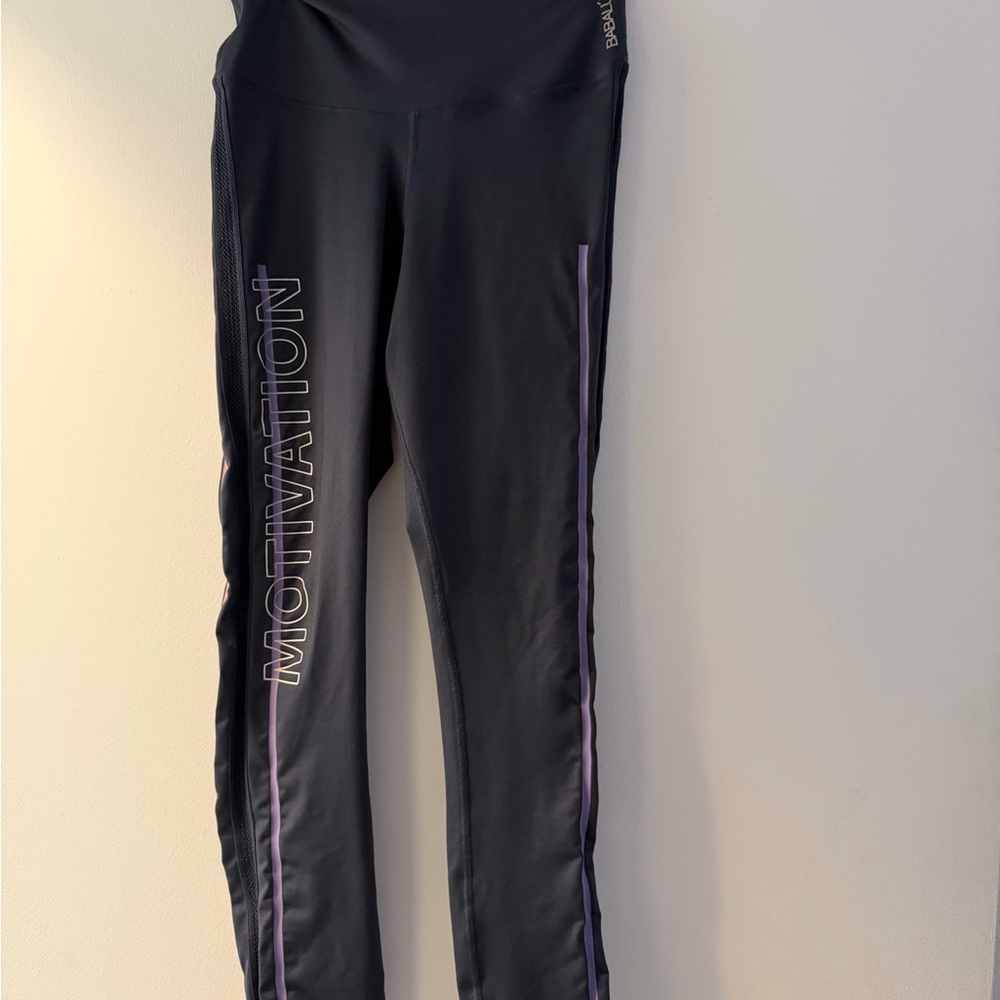 Women's Active Leggings in Black and Purple